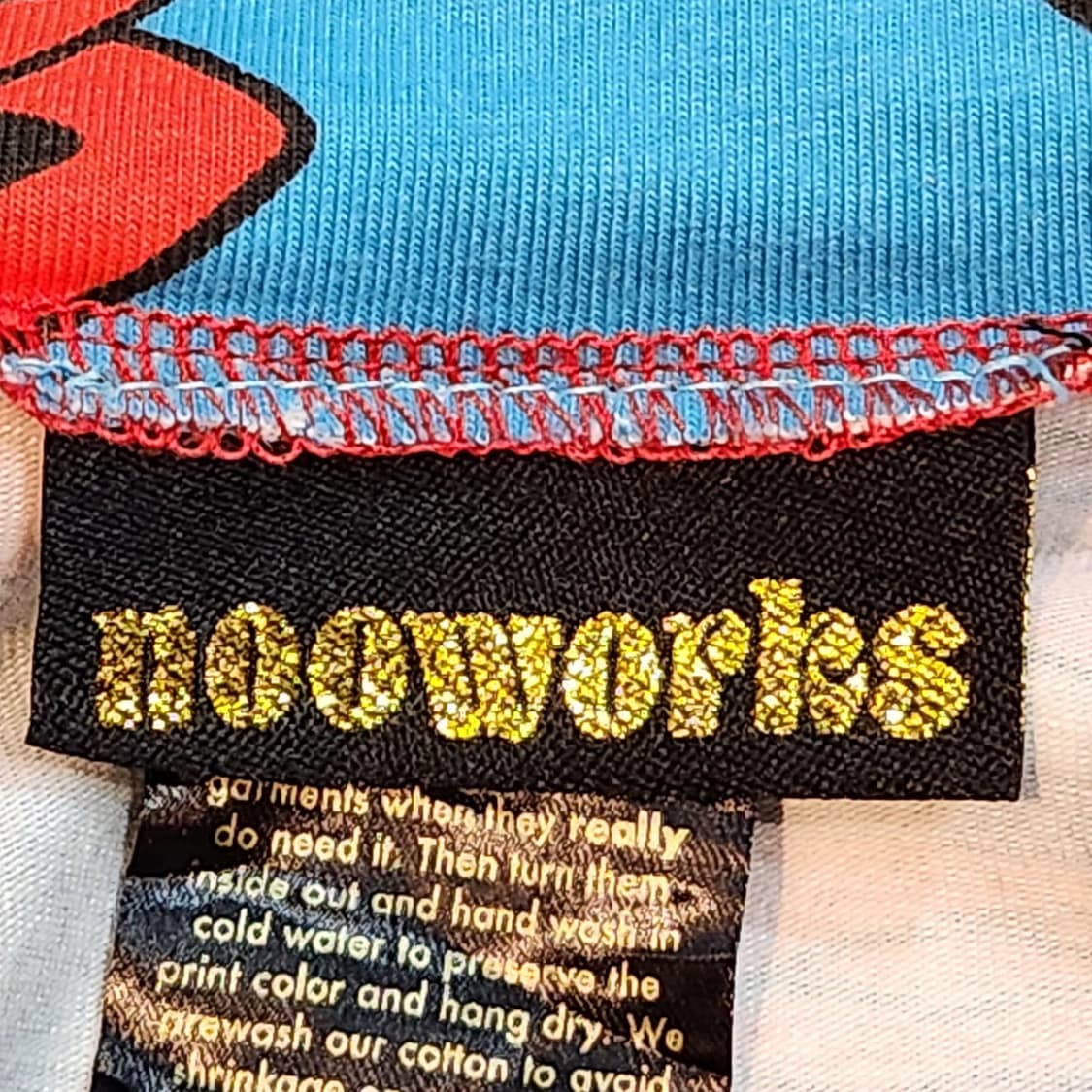 누웍스 Nooworks 레드 립 그래픽 유니크 반팔 티셔츠 XL 상품이미지4