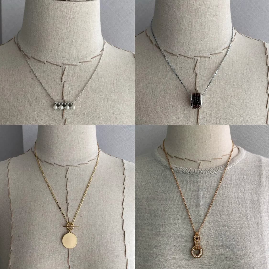 해외구입 악세서리 목걸이 4개 일괄 상품이미지2