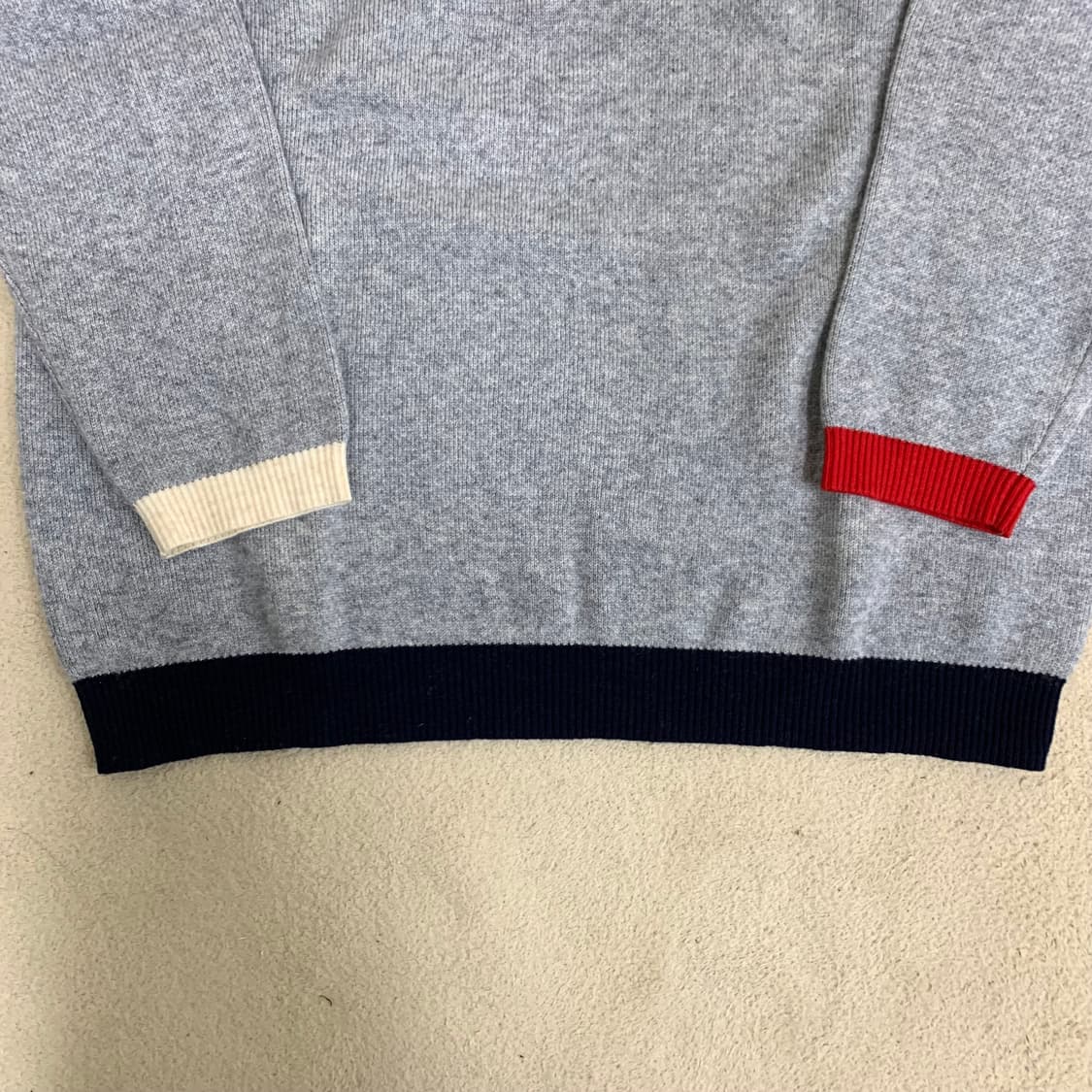 잇터 캐시 블렌디드 울 라운드 니트(L/그레이) 울니트 스웨터 상품이미지3