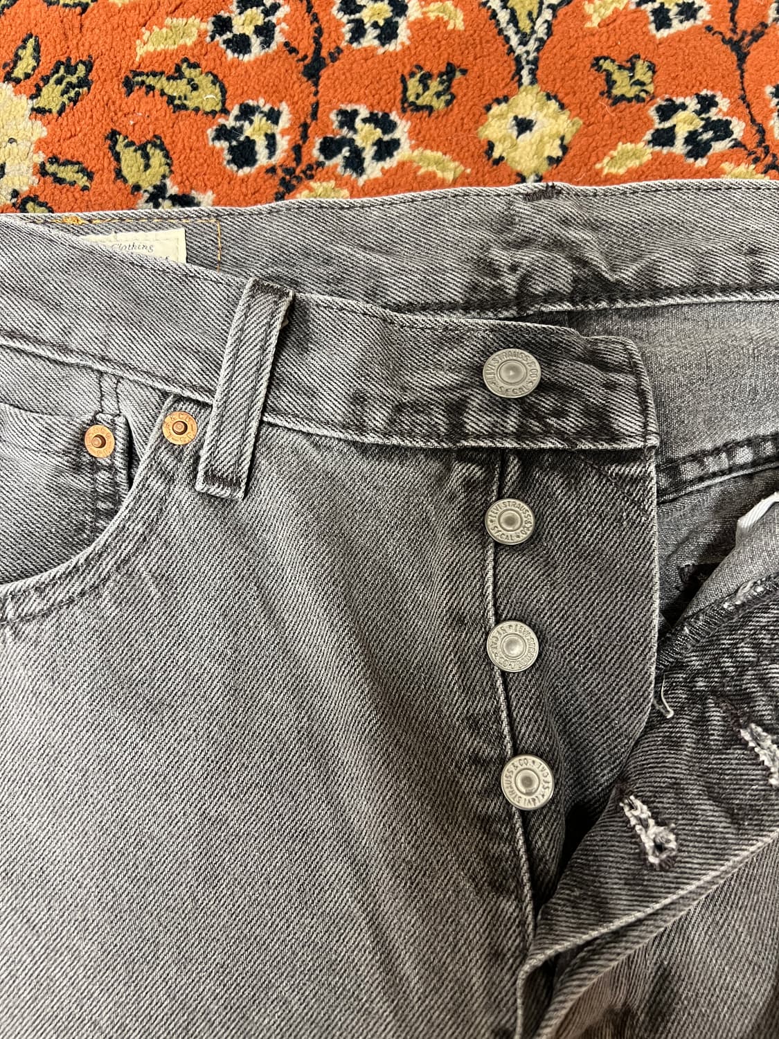 [32] 리바이스 501 빅E 프리미엄 그레이 데님팬츠 상품이미지2