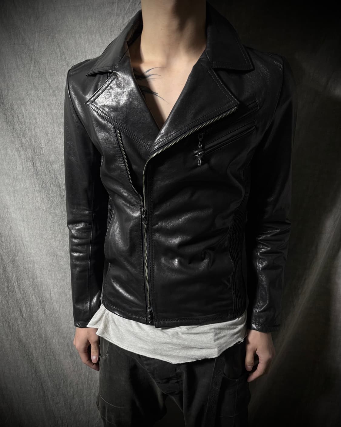 FUGA Lambskin Double Riders Jacket 상품이미지1