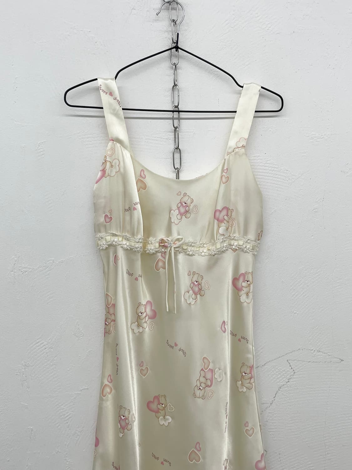 키치 베어 새틴 프릴 슬립 상품이미지5