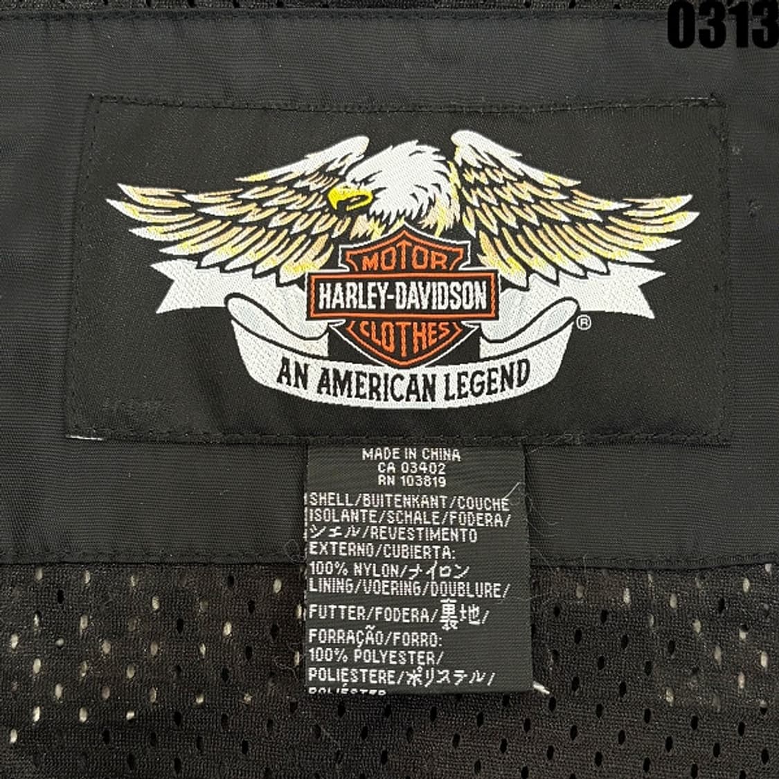 할리데이비슨 나일론 라이딩 자켓 XL 0313 상품이미지7