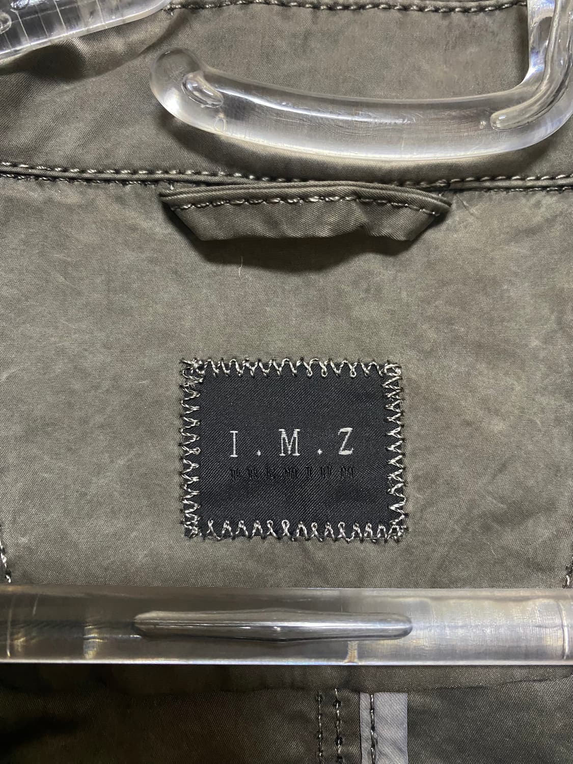 [I.M.Z] 인터메조 나일론 가먼트다잉 더블 자켓 100사이즈 상품이미지2