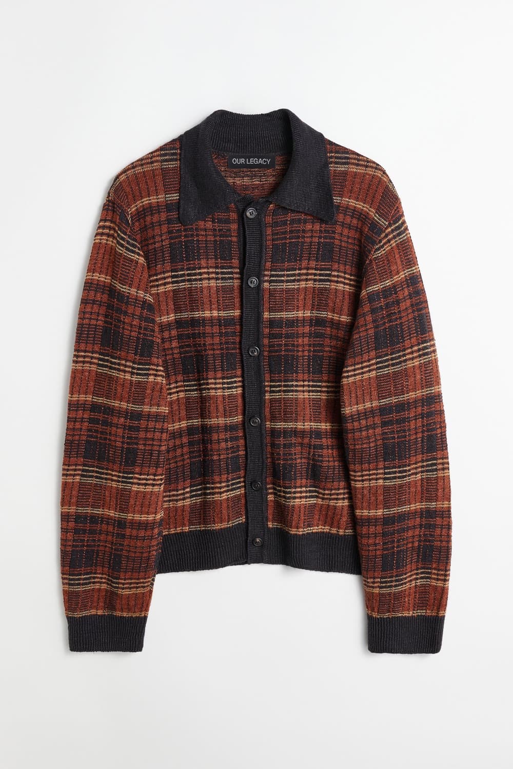 Our Legacy rust geezer check cardigan  상품이미지1