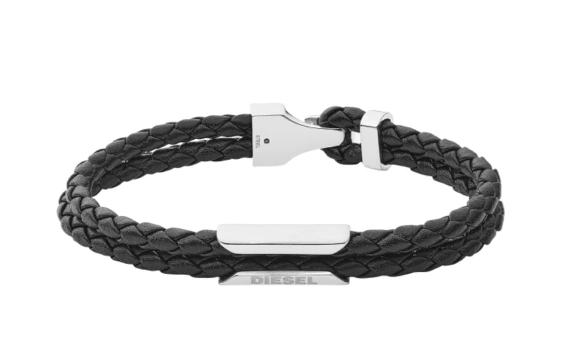 (새상품) 디젤 레더 스텍에이블 팔찌 블랙 DIESEL 상품이미지1