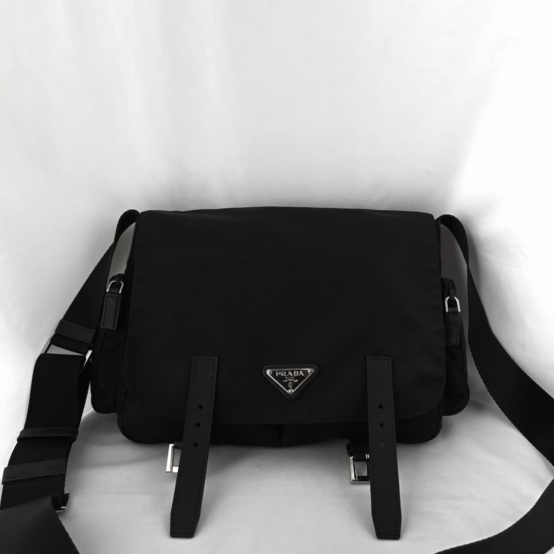 [정품 PRADA] 프라다 사이드 투포켓 나일론 메신저백 크로스백 상품이미지10