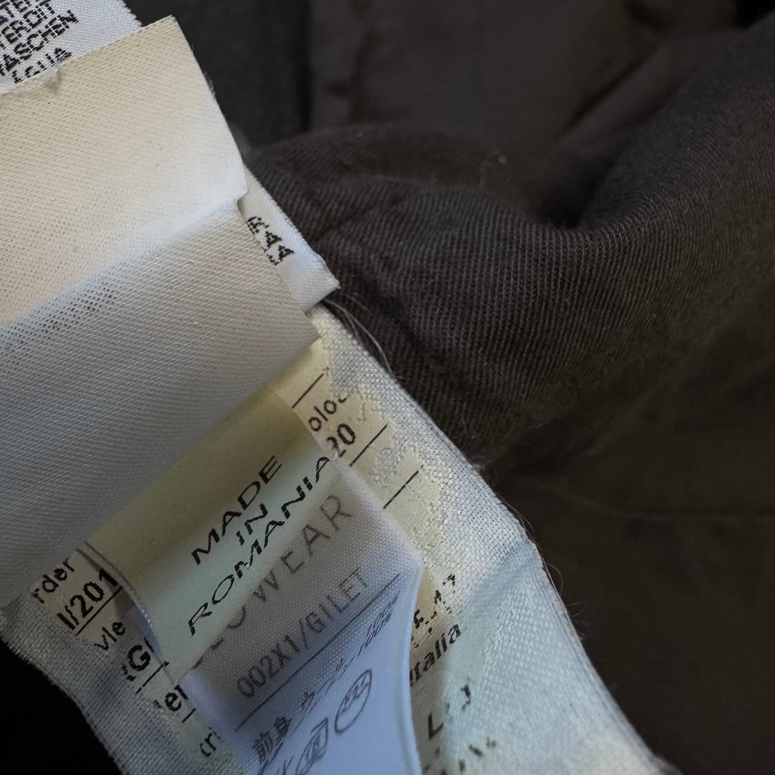 SLOWEAR 슬로웨어 빈티지 버튼 울 코튼 베스트 레이어드 조끼 상품이미지6