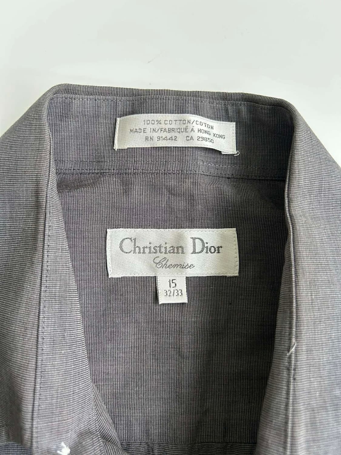 크리스찬 디올 슈미즈 코튼 셔츠 그레이 상품이미지5