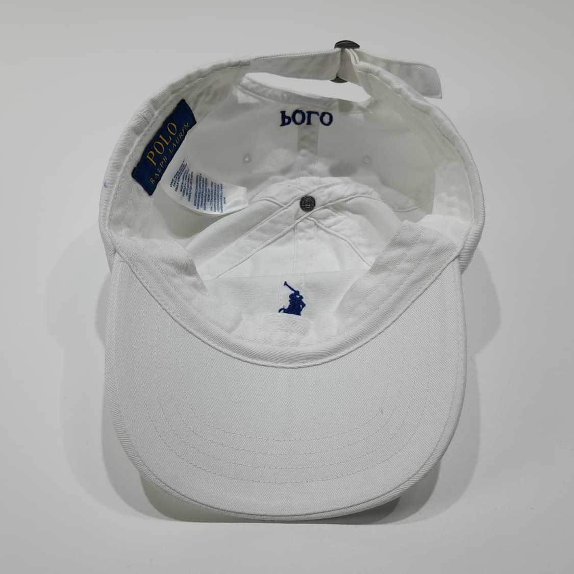 CL425 폴로 로얄블루 포니 화이트 볼캡 모자 상품이미지7