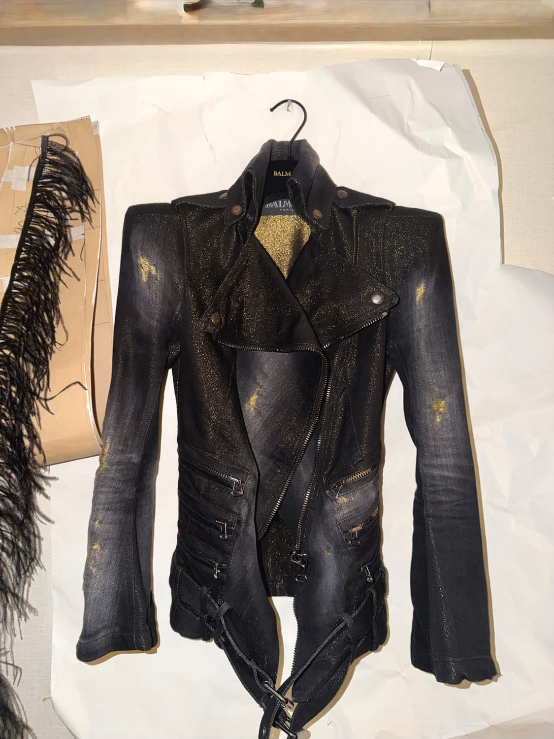 발망 2010aw 데카르넹 아카이브 슈퍼숄더 골드 재킷 상품이미지1