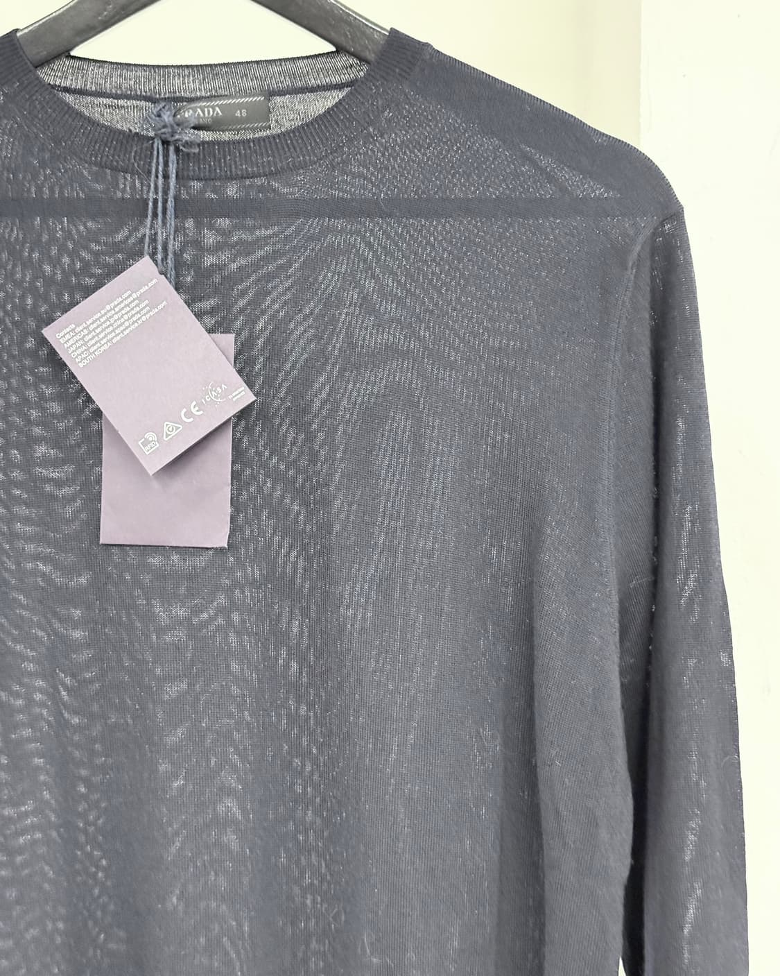 프라다 네이비 크루넥 울 니트 상품이미지4