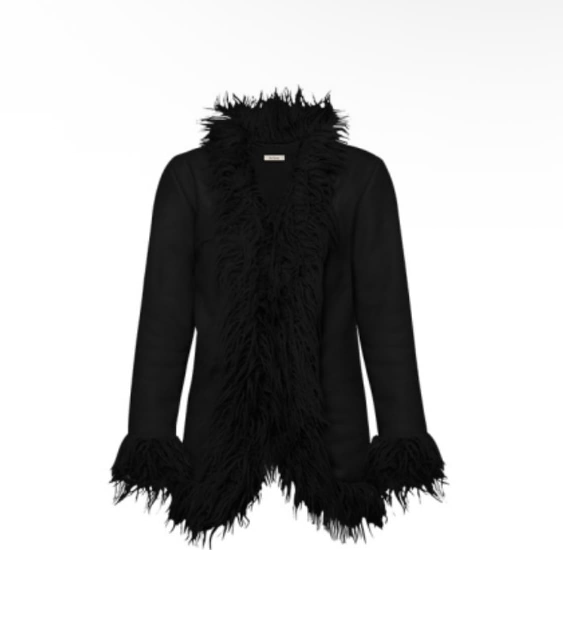 bn from 비엔프롬 퍼 무스탕 코트 블랙 상품이미지1