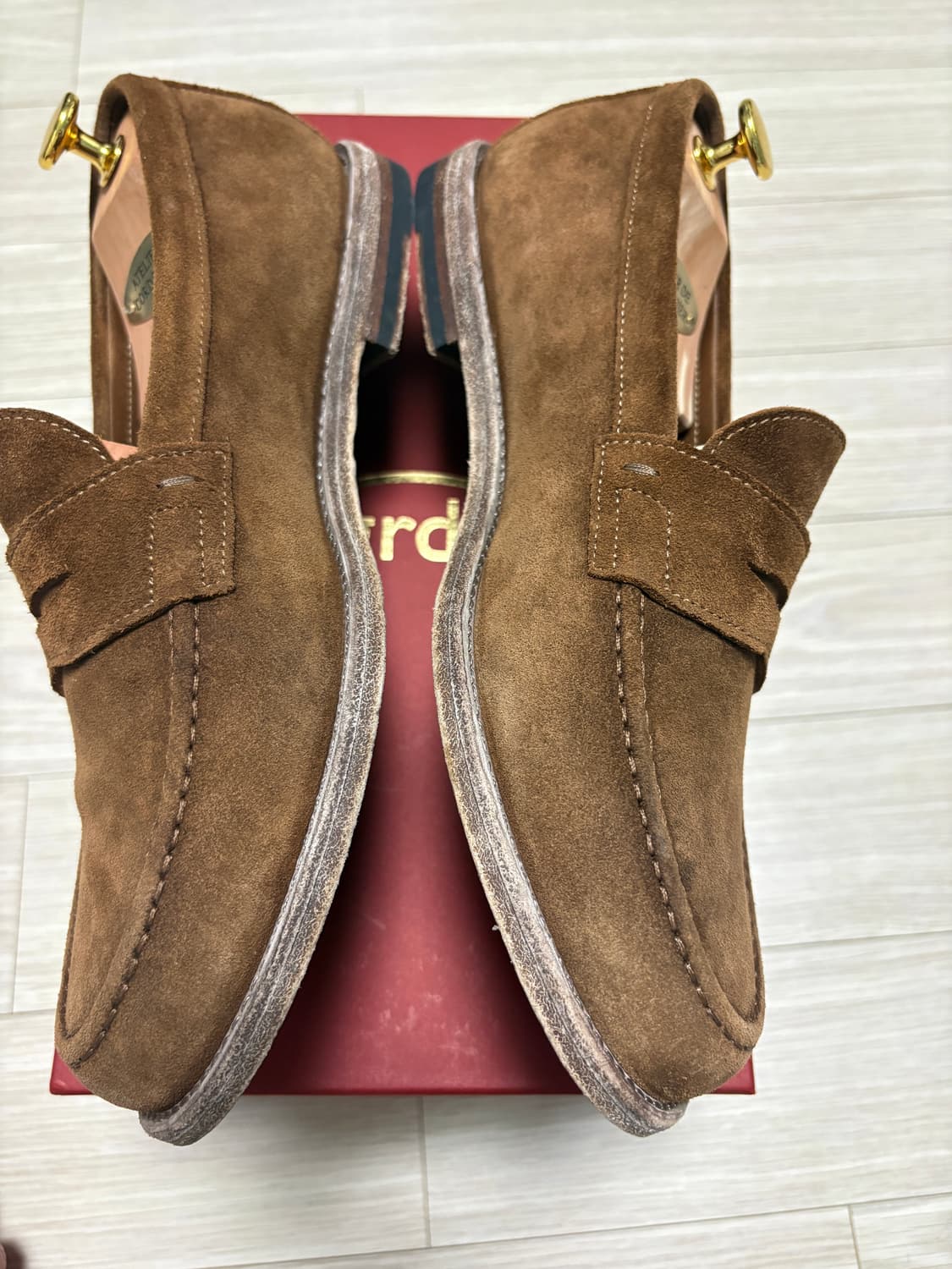 그라더스 로퍼01 스웨이드 브라운 265 상품이미지2