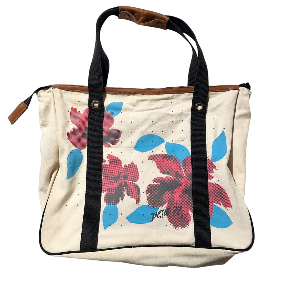 디젤 플라워 캔버스 숄더백 상품이미지1