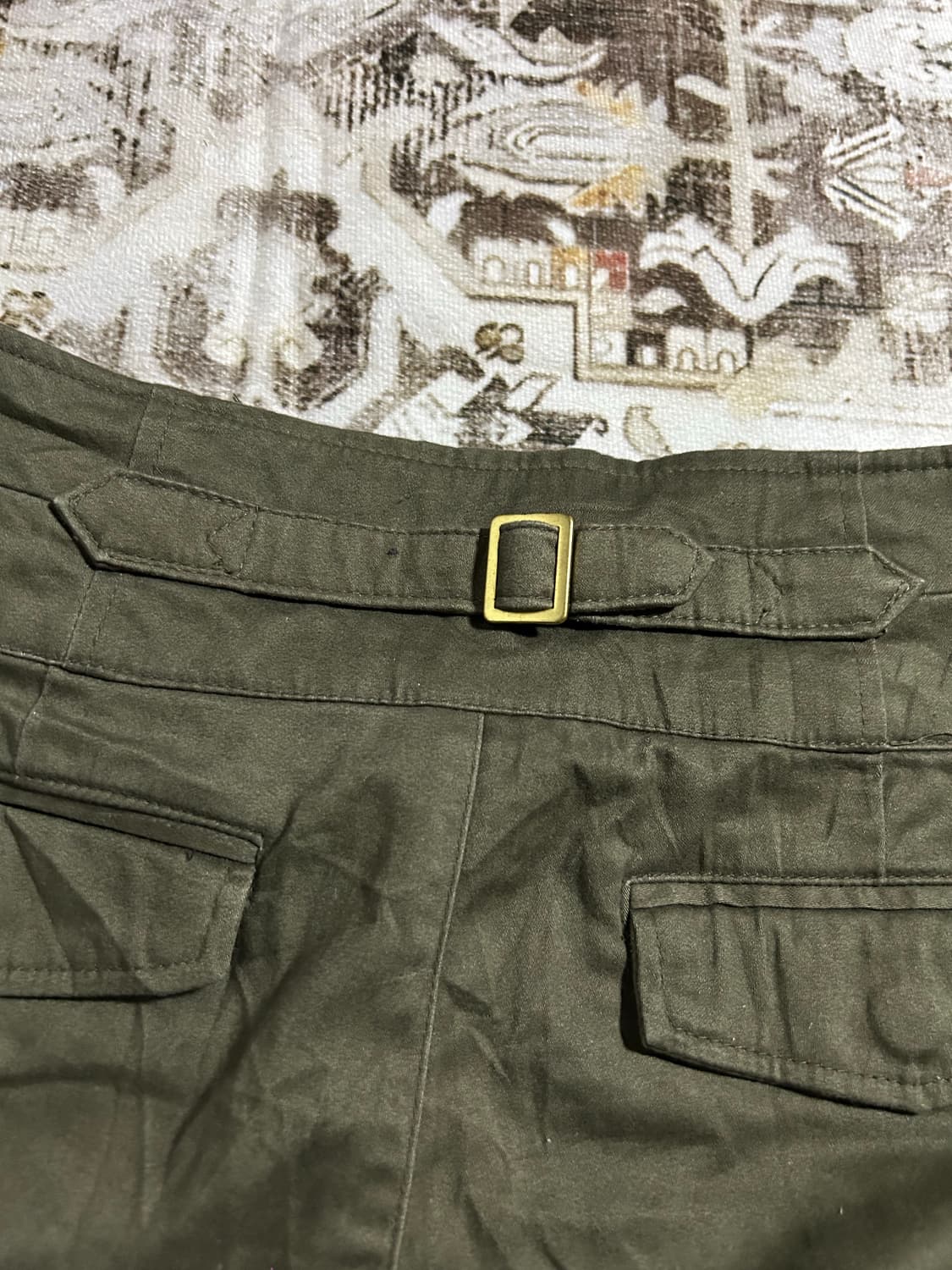 y2k triple button belt shorts  상품이미지6