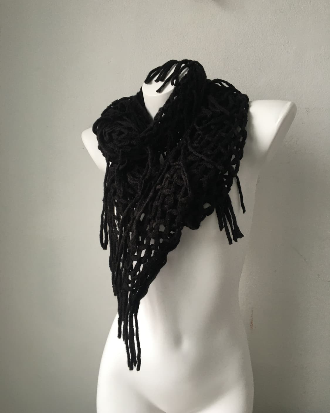 fringe net layered muffler 상품이미지3