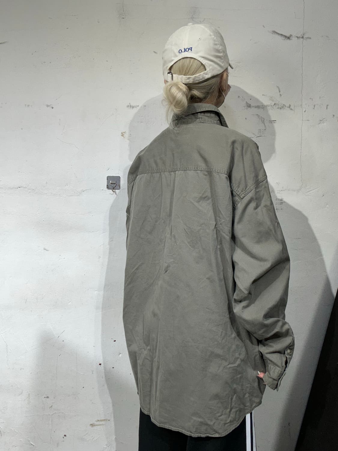 칼하트 카키 오버칫 솔리드 워크 셔츠 XL 상품이미지3