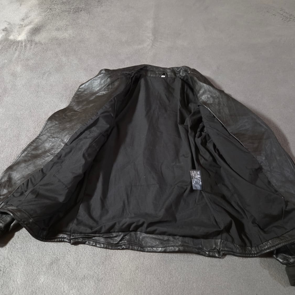 헬무트랭 아카이브 아시메트릭 바이커 램스킨 레더 크롭 자켓 44-55 상품이미지7