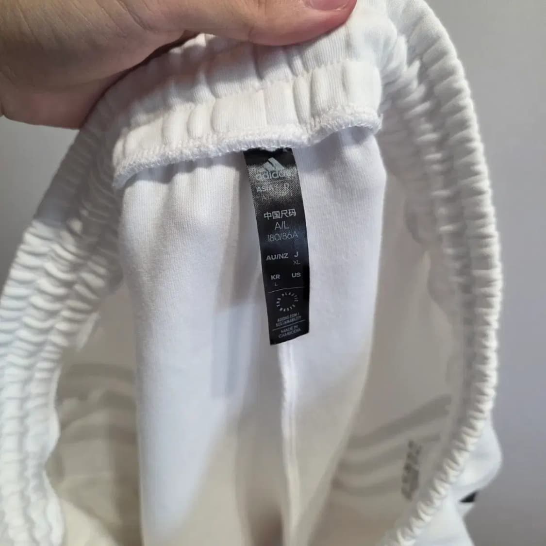 흰색 아디다스 삼선 반바지 84 상품이미지4