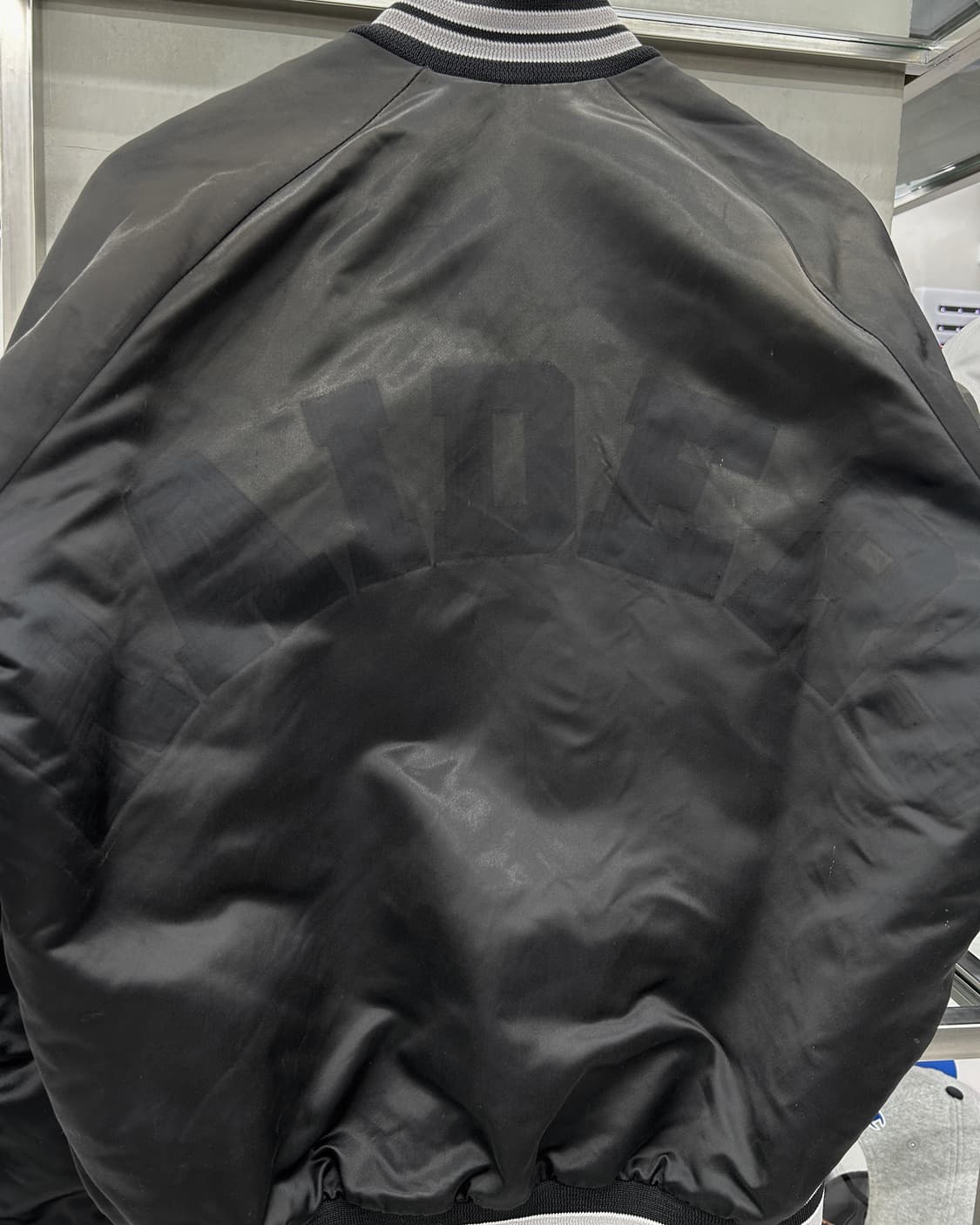 NFL 80s RAIDERS 나일론쉘 스타디움 점퍼 블랙 상품이미지5