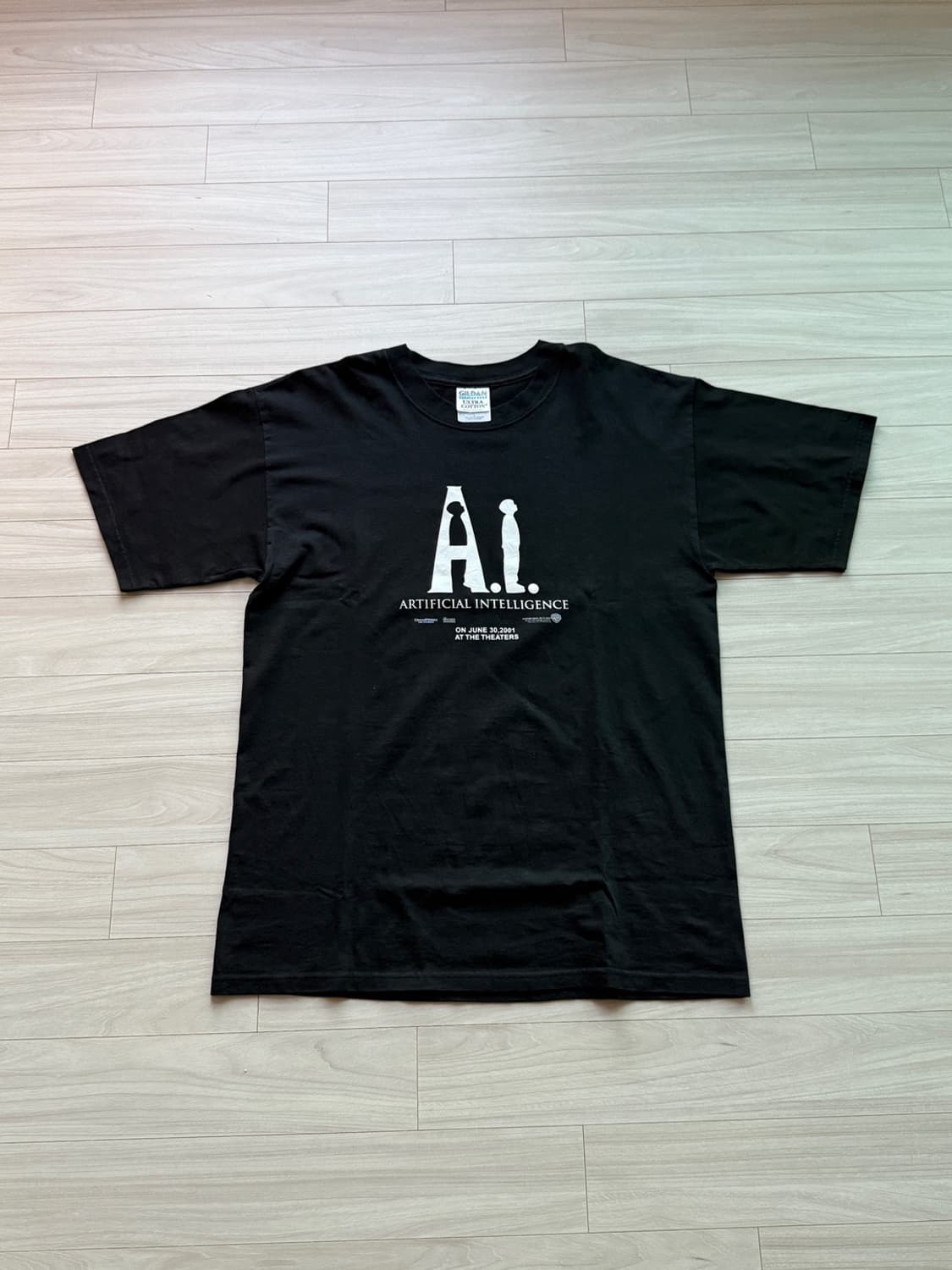 [L] A.I 무비 프로모션 2000년 빈티지 티셔츠 상품이미지1