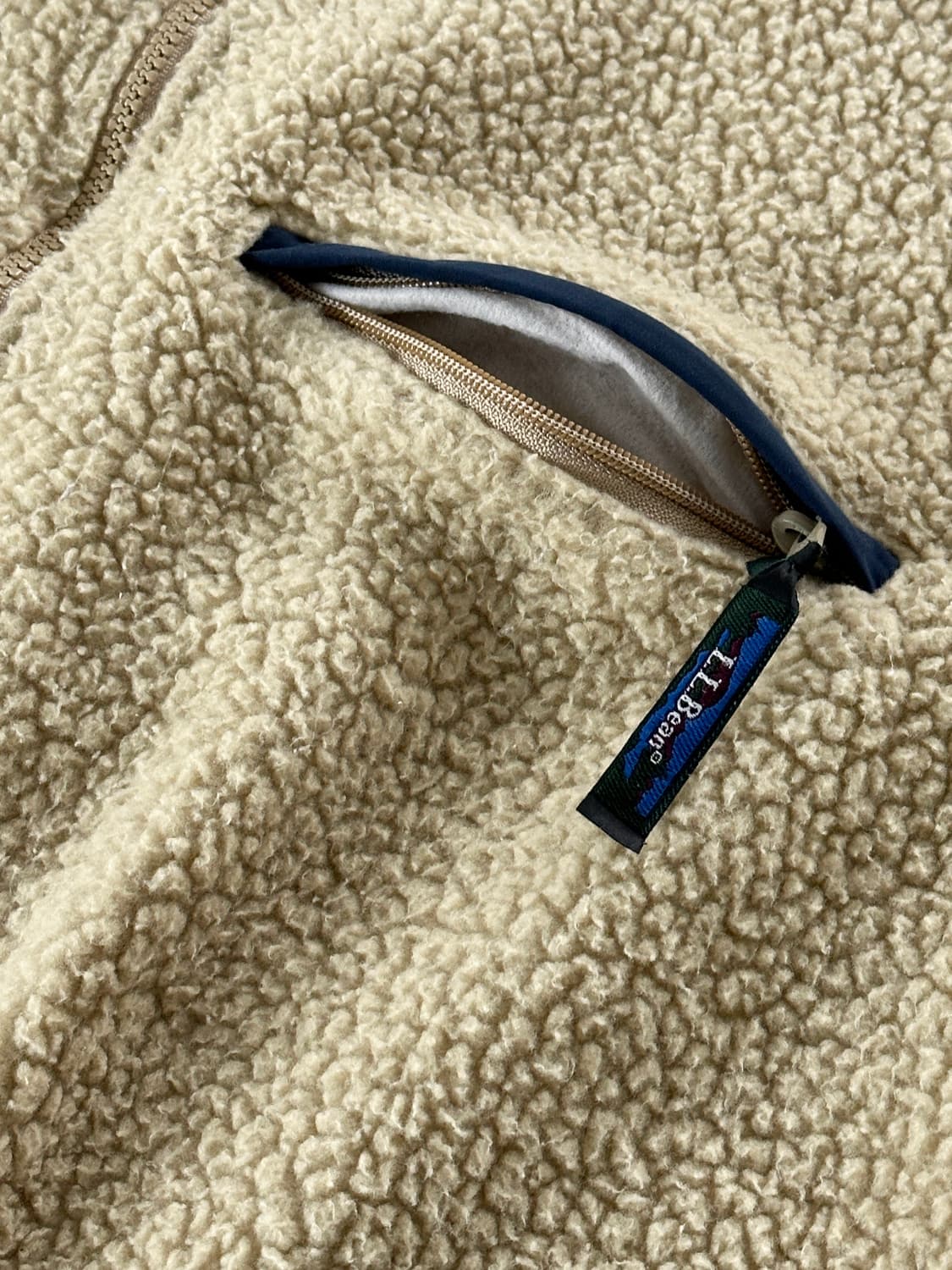 90s 빈티지 엘엘빈 플리스 하프 집 풀오버 상품이미지5