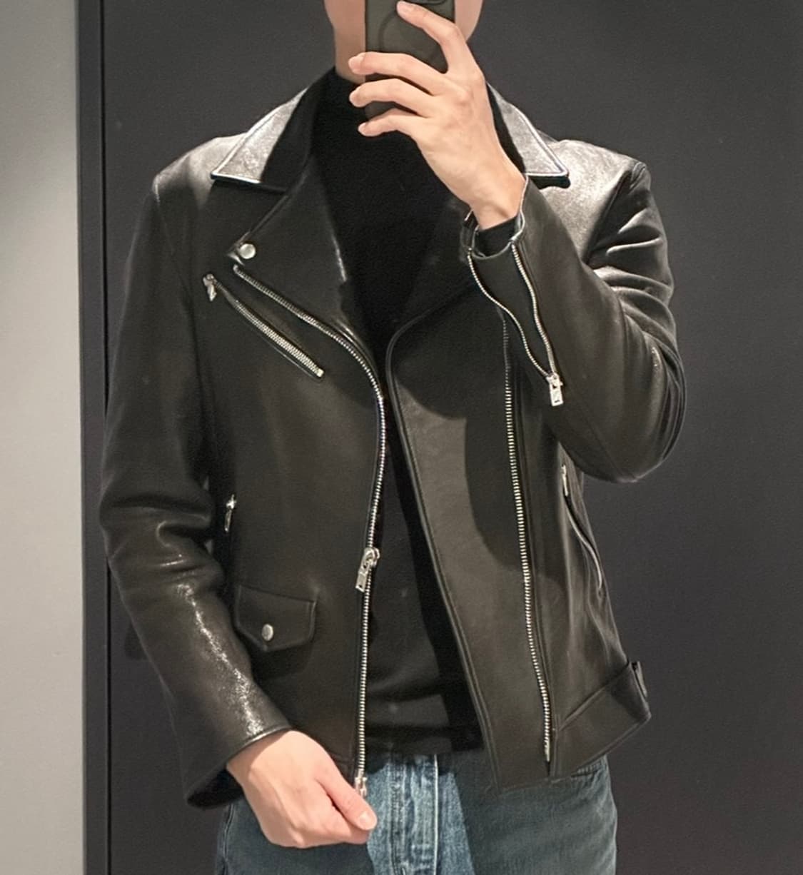 누아르 라르메스 램스킨 라이더 자켓 상품이미지3