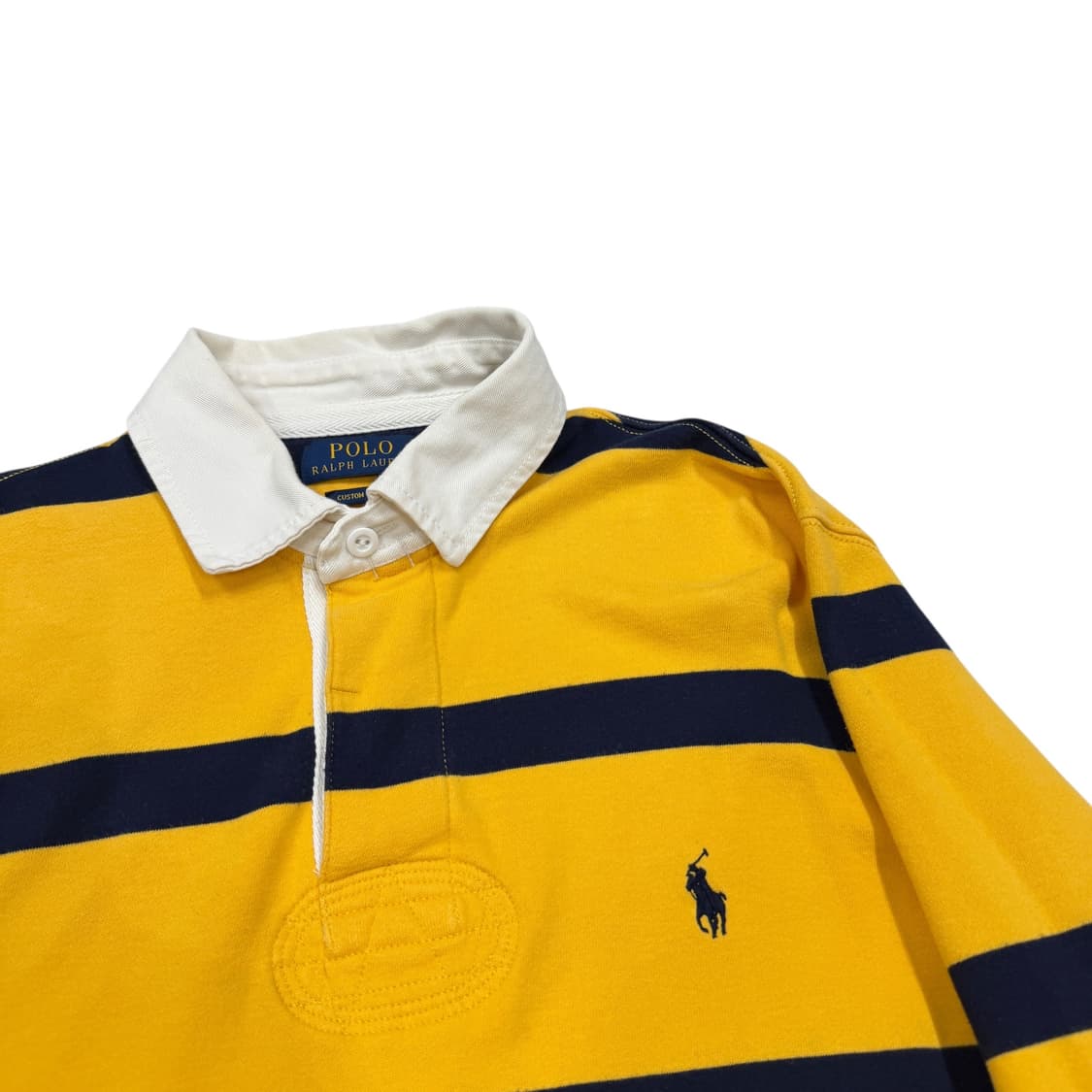 폴로 랄프로렌 스트라이프 단가라 PK 기모 럭비 카라티 긴팔 옐로우 M 상품이미지2
