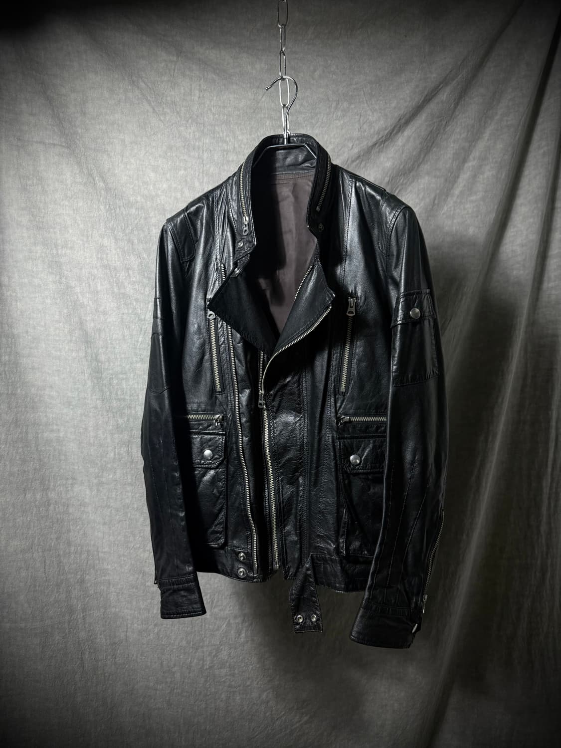 UNDERCOVER Cow Leather Riders Jacket  상품이미지3