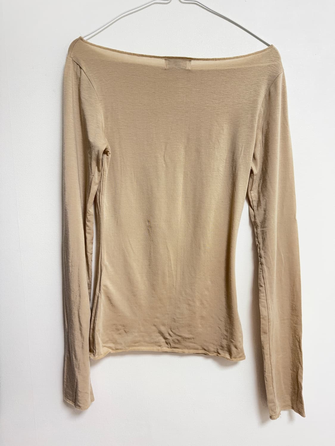락케이크 Cursive Mesh Top Beige 상품이미지3