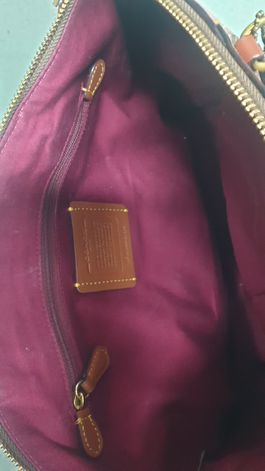 코치 시그니처 투웨이백 브라운 상품이미지8