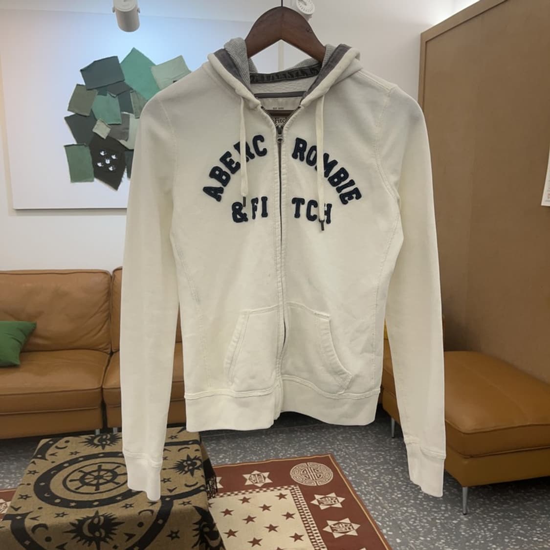 아베크롬비 레트로 Y2K 00's 기모 후드집업 M C08679 상품이미지2