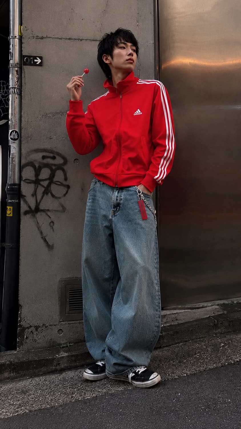 Adidas 아디다스 클라이마라이트 레드 트랙탑 상품이미지1
