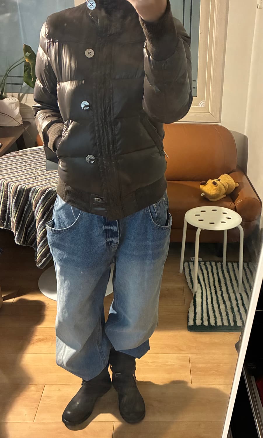 바버 브라운 패딩 상품이미지5