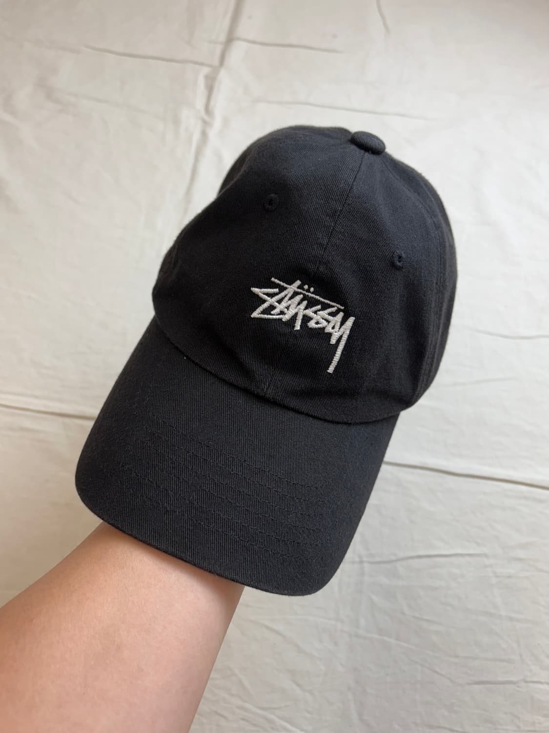 Stussy 스투시 JPN 자수 로고 볼캡 블랙 상품이미지1