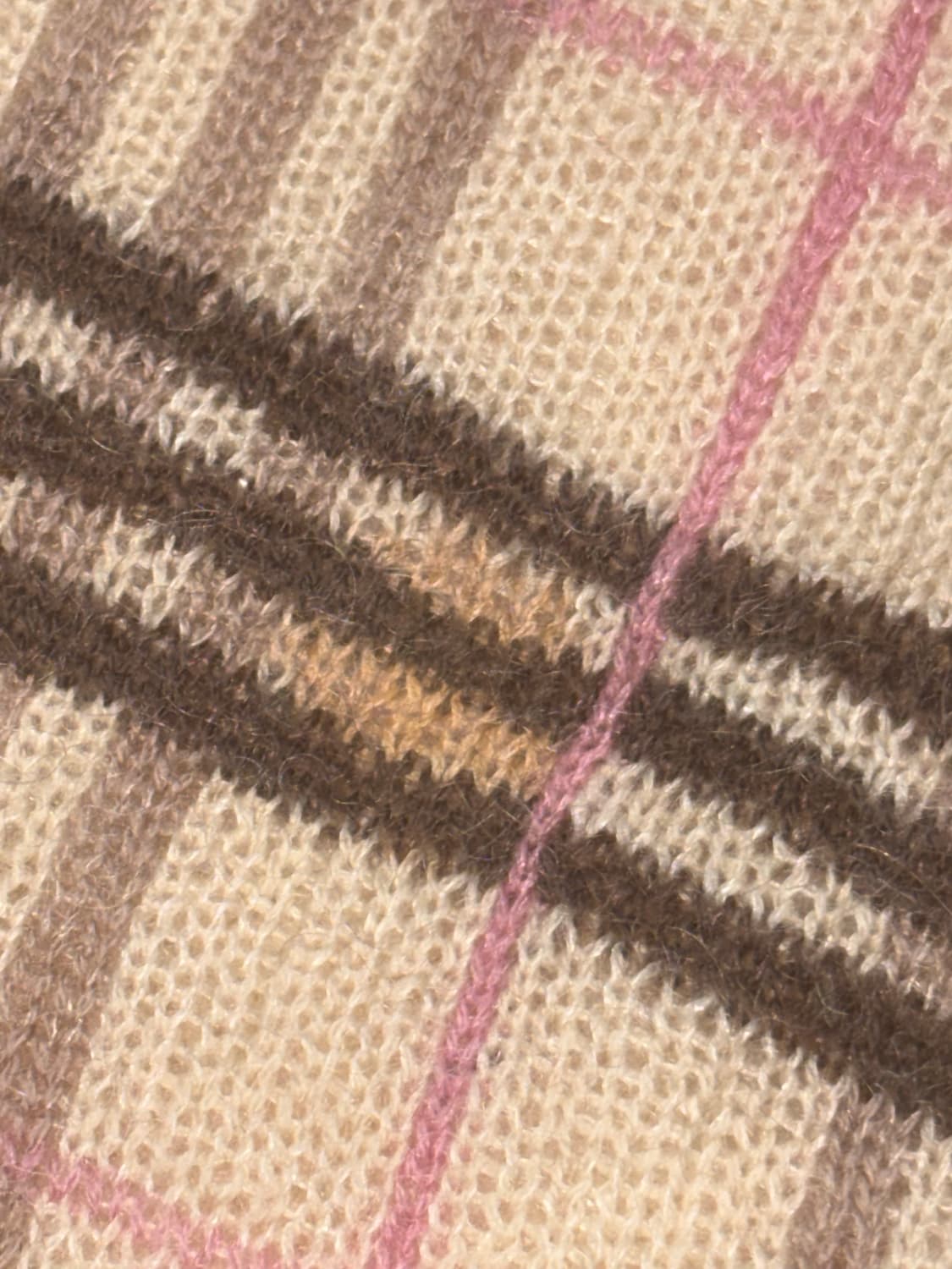 라떼갸루 빈티지 버버리 블루라벨 딸기초코 체크 반팔 니트 히메갸루 stc 상품이미지5