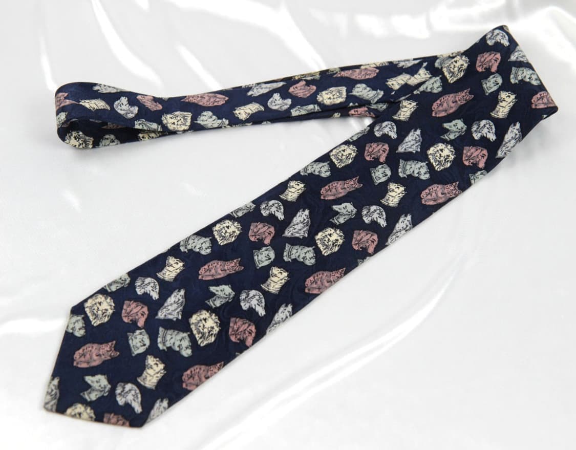 까르뱅 9.3cm A-등급 남자 명품 넥타이 상품이미지2