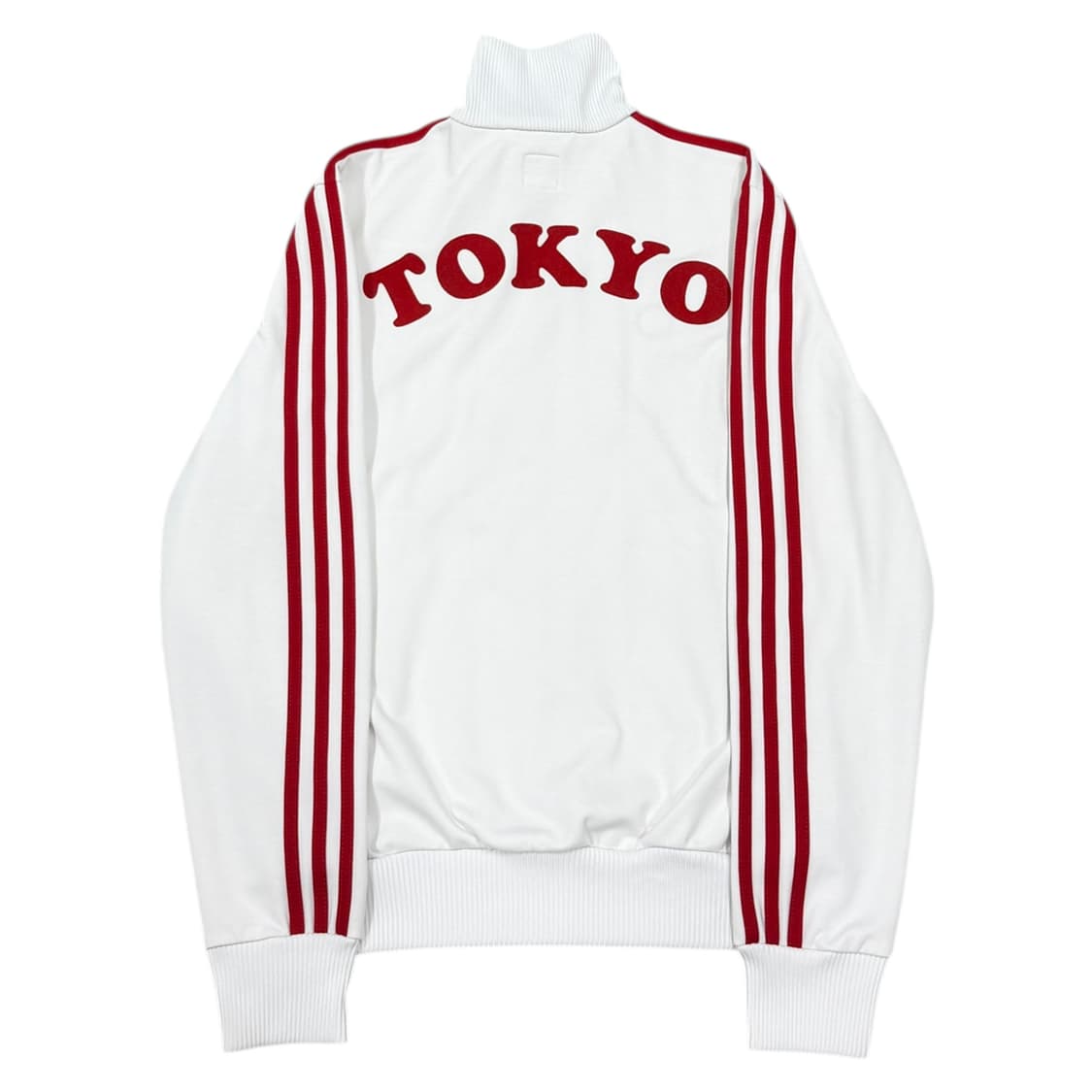 아디다스 빈티지 일본 도쿄 트랙탑 져지 자켓 화이트 레드 XS 상품이미지3
