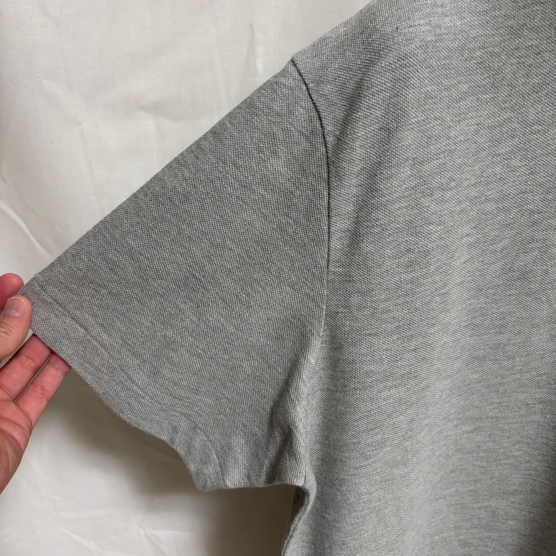 (새제품) 폴로 랄프로렌 코튼 피케셔츠 반팔 카라티 / 그레이, M 상품이미지6