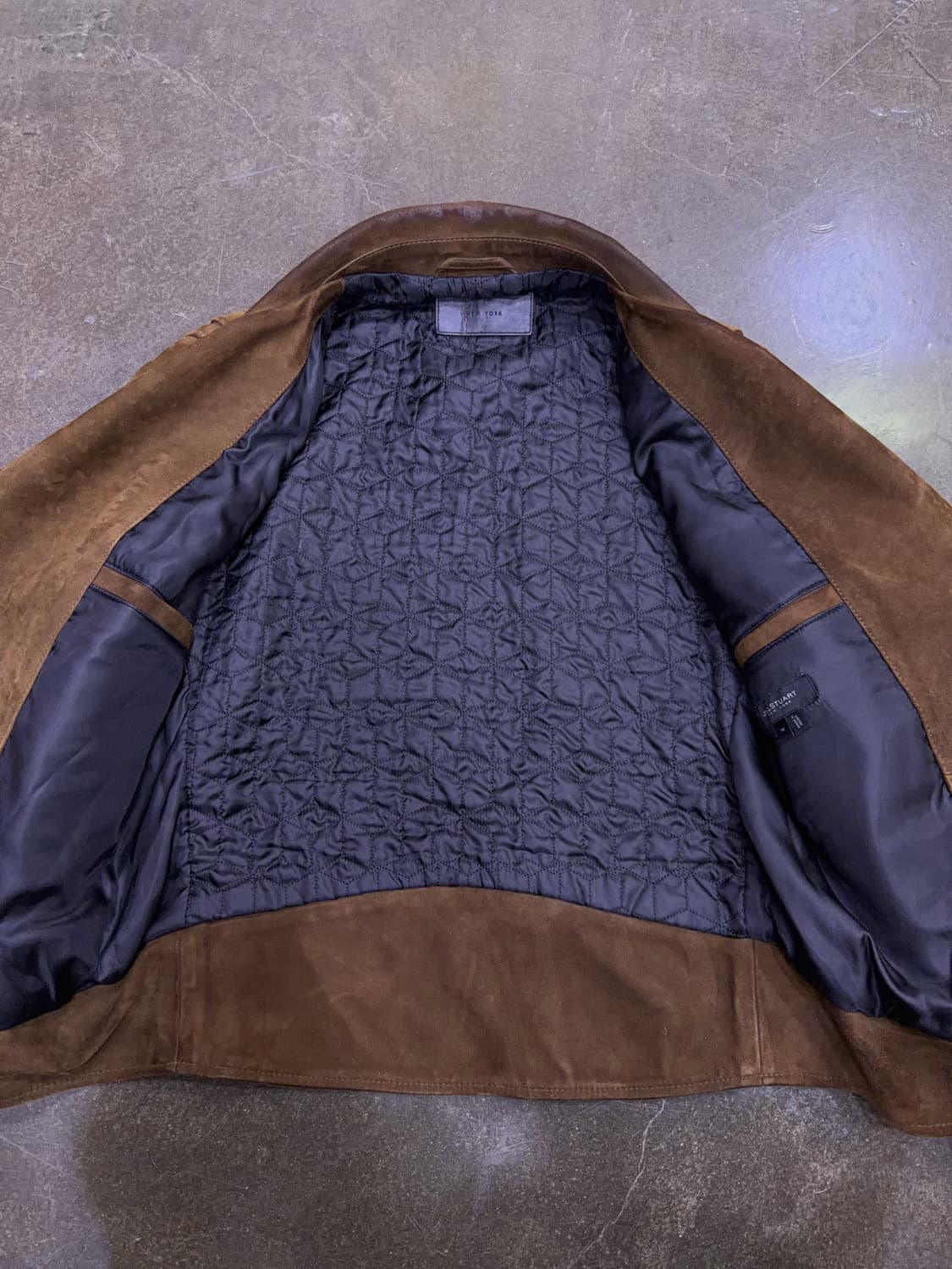 질스튜어트 뉴욕 양가죽 스웨이드 레더 라이더자켓 M 상품이미지6