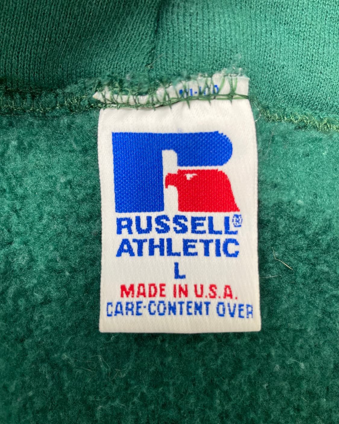 90s Russell Zip Up Hoodie (green) 상품이미지3