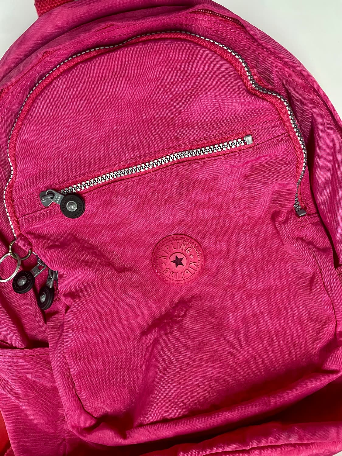 키플링 핑크 나일론 백팩 상품이미지4