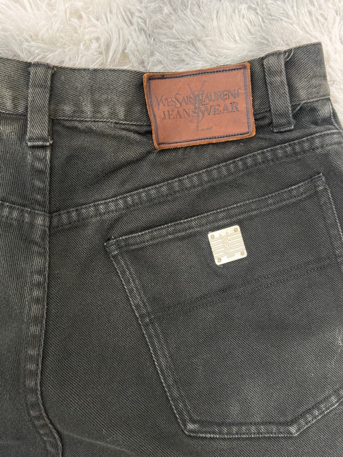 90s YSL Black jean 상품이미지5