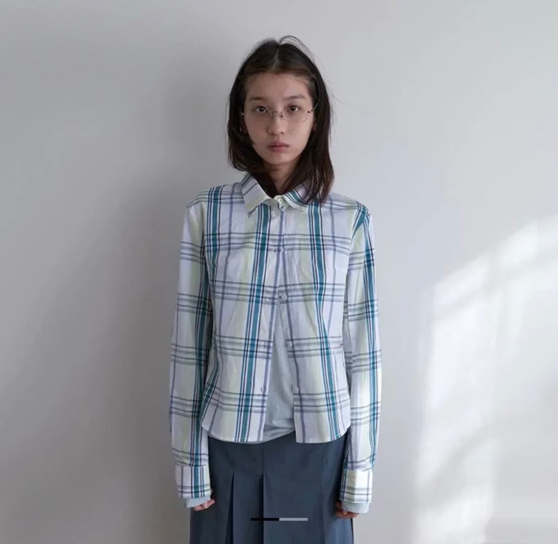 노컨텐츠 클래식 체크 셔츠 상품이미지1