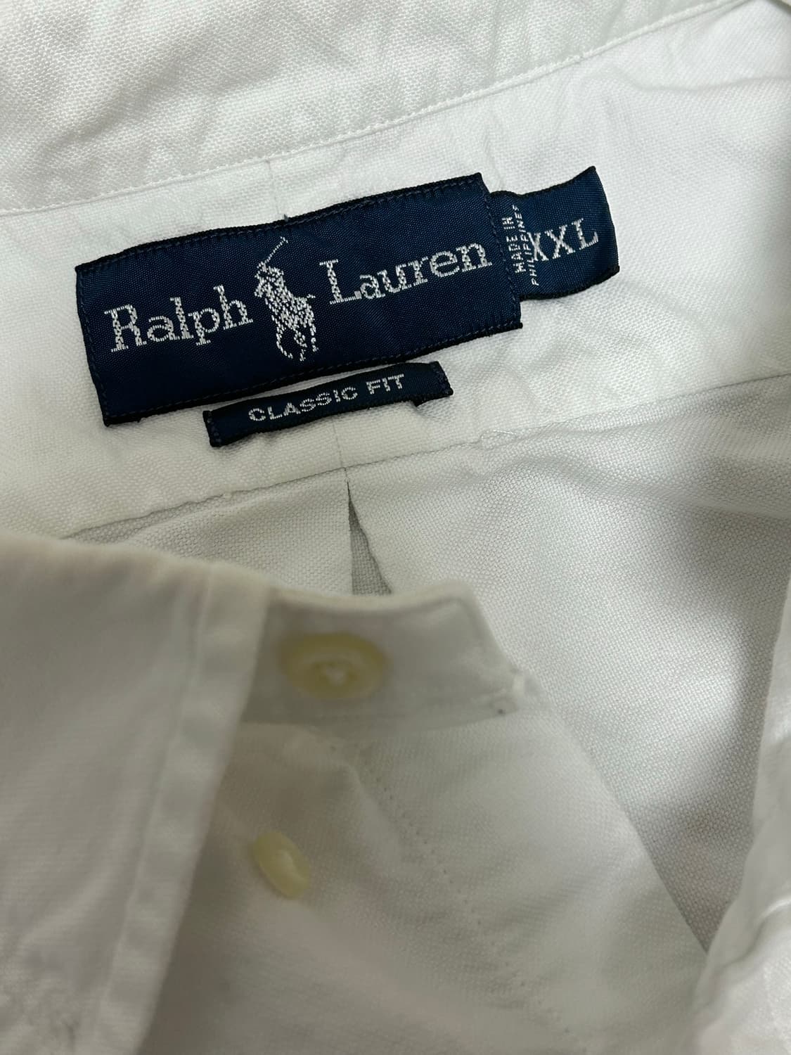 폴로 랄프로렌 화이트 클래식핏 셔츠 상품이미지5