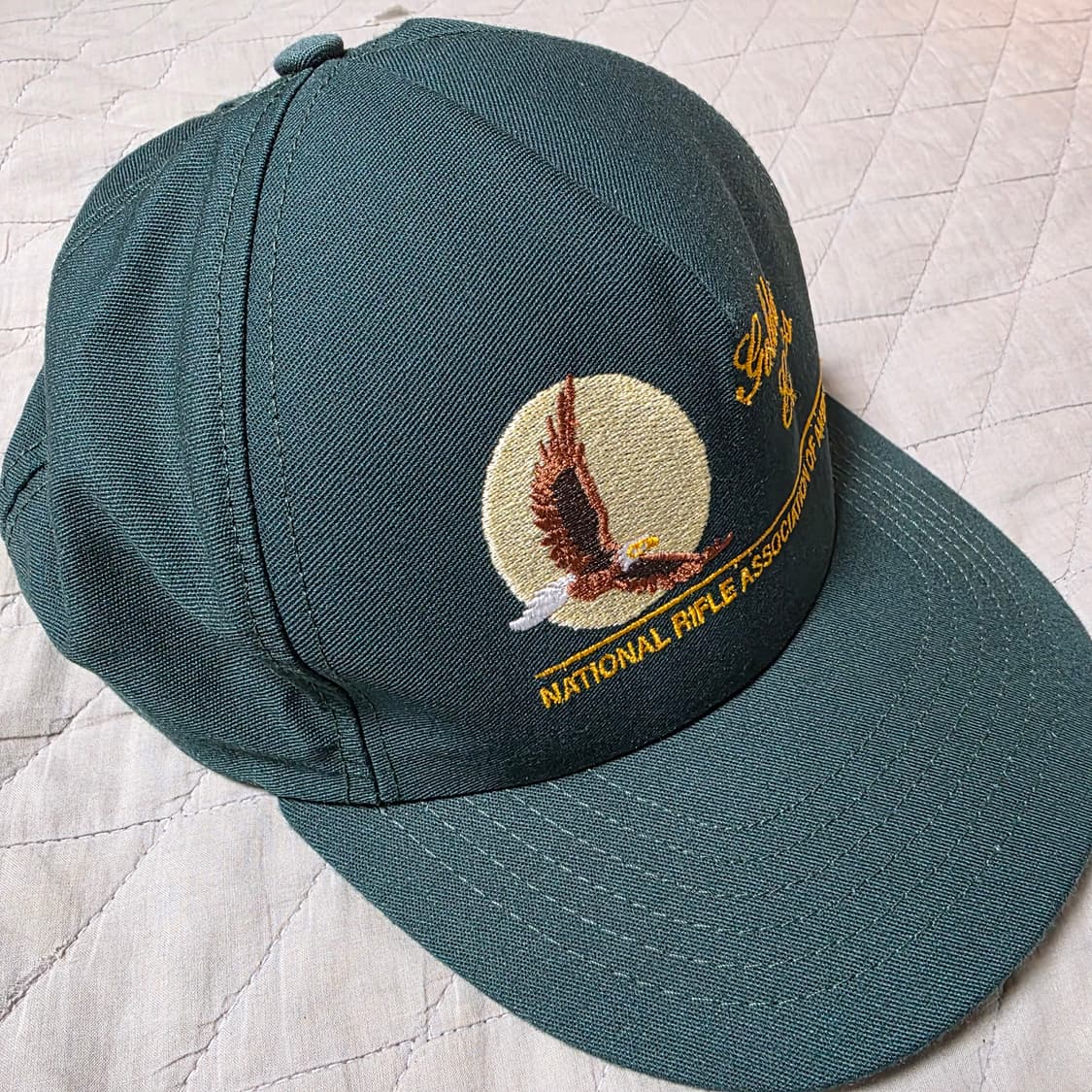 [OS] 빈티지 NRA 골든이글 베이지 5패널 그린 상품이미지1