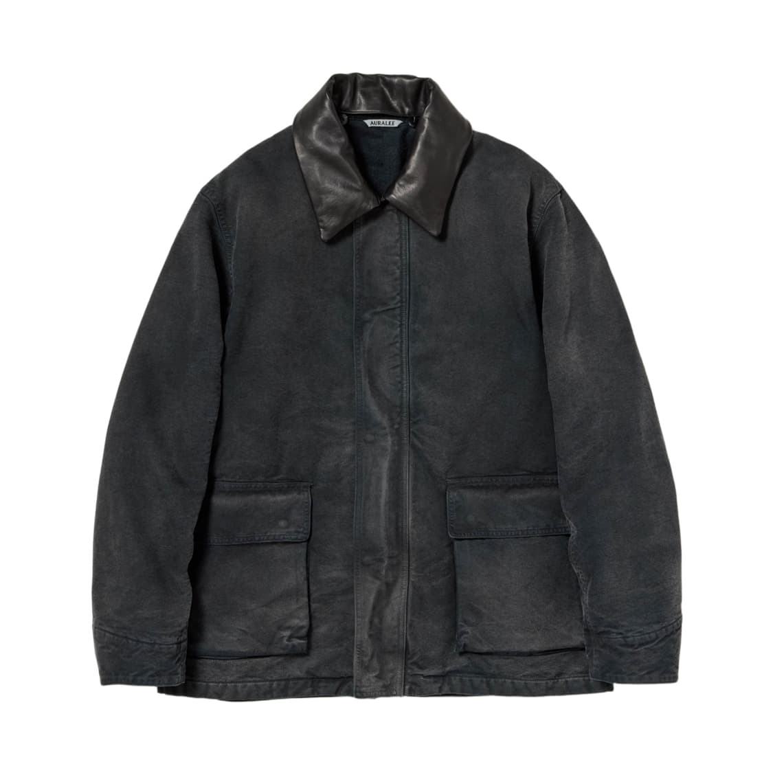 [4] 25AW 오라리 프로덕트 다이드 오가닉 코튼 덕 블루종 블랙 상품이미지1