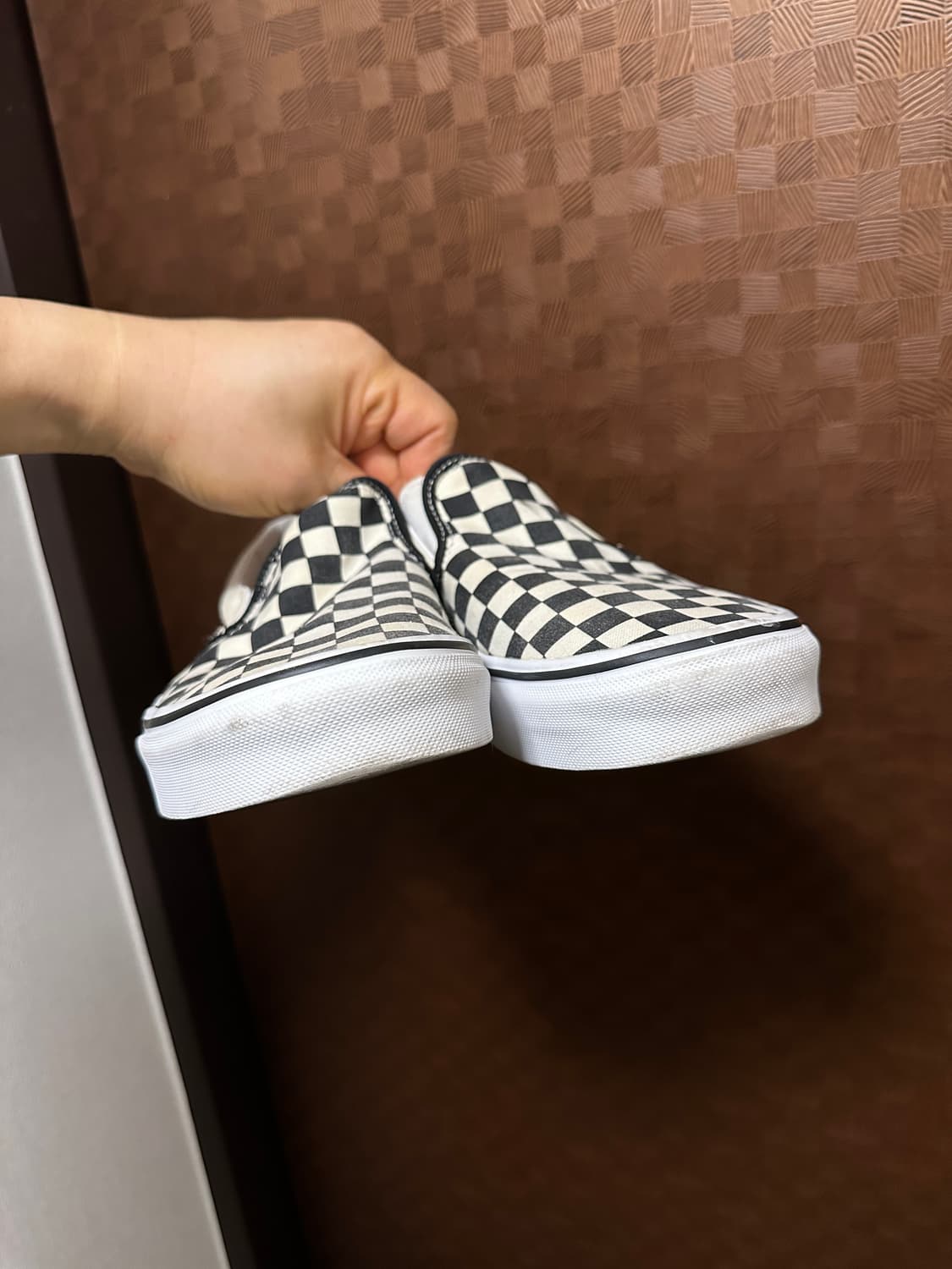 (285) Vans 반스 슬립온 체커보드 블랙/화이트 상품이미지3