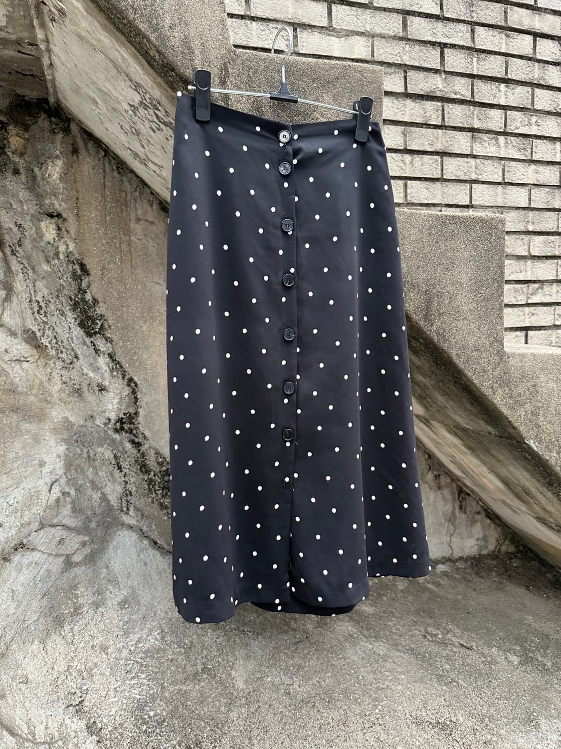 Vintage dot buttoned skirt 상품이미지2